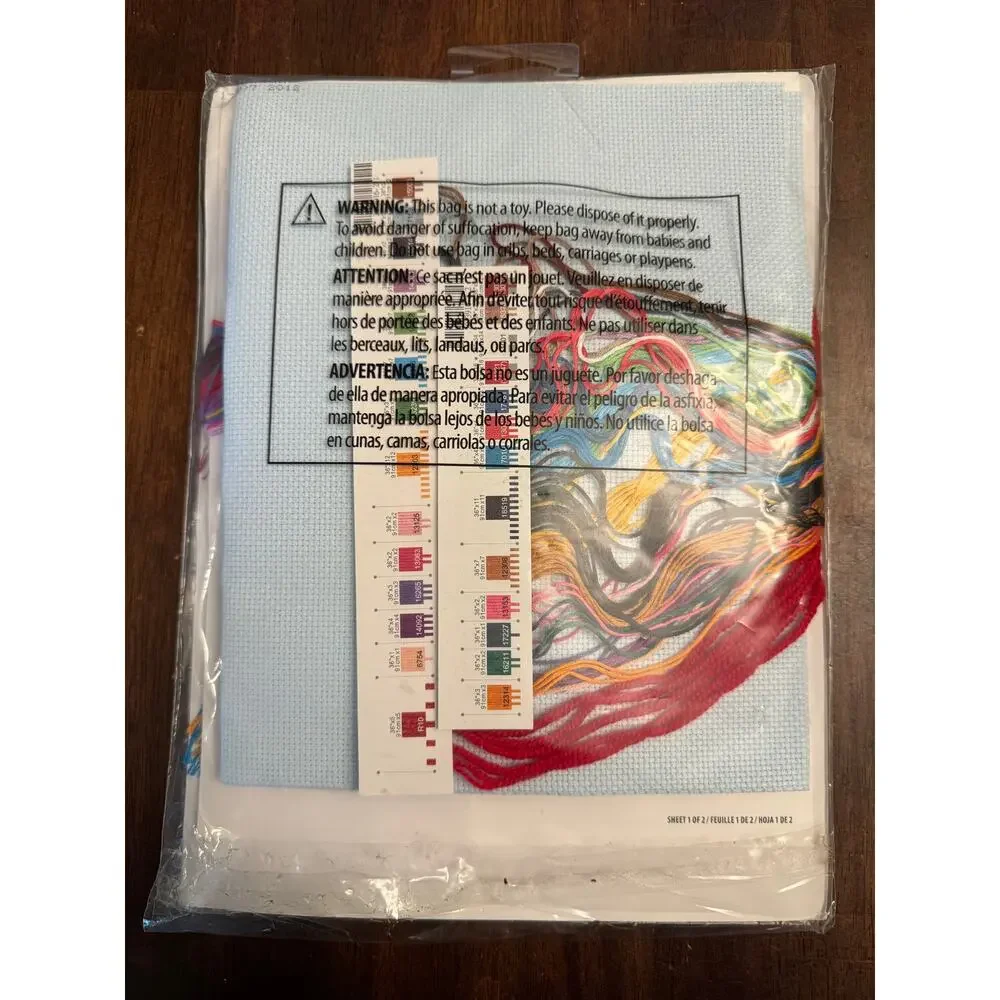 Dimensions Santa's Sidecar stocking counted cross stitch kit NIP